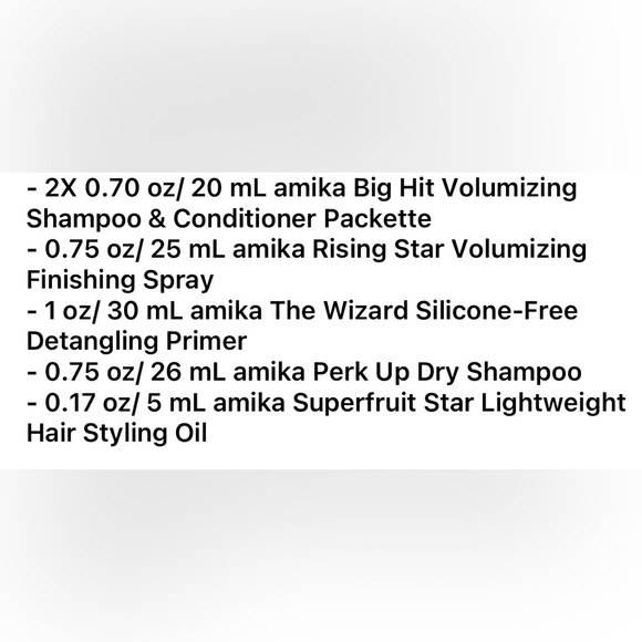 Sephora Gift Set 🩷 Amika Strand Stars - Picture 4 of 13